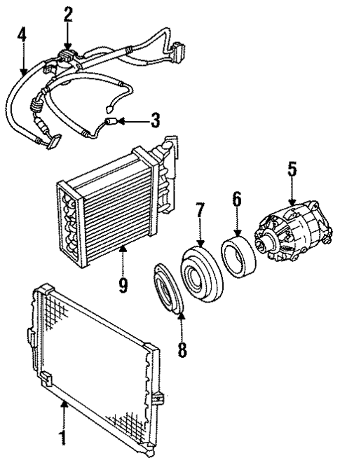 Evaporator Components for 1990 Dodge Dynasty #0
