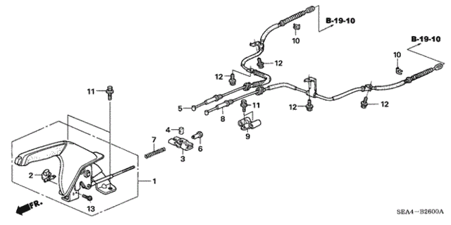 Parking Brake for 2004 Acura TSX #0