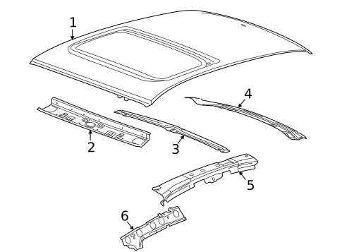 Roof & Components for 2010 Ford Focus #0