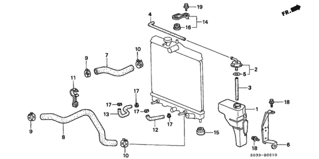 Radiator Hose for 1997 Honda Civic #0