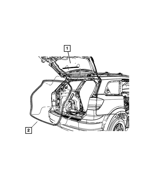 5076880AA - Doors, Door Mirrors and Related Parts: Seal for Mopar Image