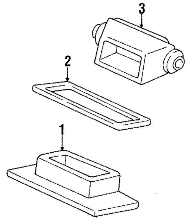 63261388927 - Electrical: License Lamp for BMW Image