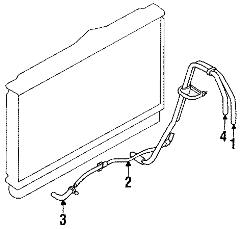 Trans Oil Cooler Lines for 1998 Mitsubishi 3000GT #0