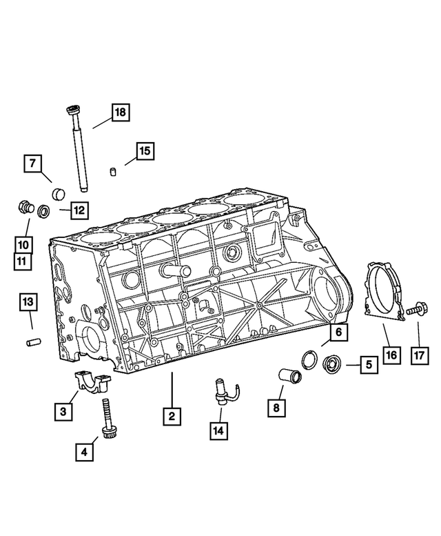 68079632AA - 2.7L Diesel - Mercedes Benz [EX8]: Expansion Plug for Mopar Image