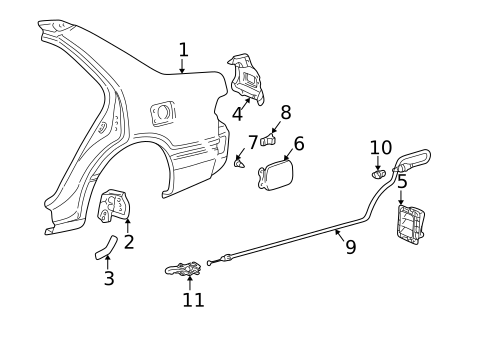 Quarter Panel & Components for 2004 Toyota Camry #0