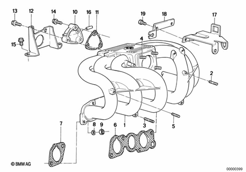 Intake Manifold for 1989 BMW 525i #0