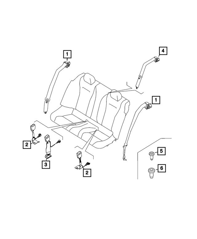 8BM60DX9AA - Restraints: Retractor Seat Belt, Left for Mopar Image