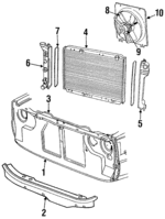 4490391 - Cooling System: Radiator Support for Mopar Image