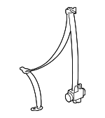 7337004063B0 - Electrical: Belt &amp; Retractor for Toyota: Tacoma Image