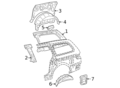 Inner Structure for 2001 Toyota Sienna #0
