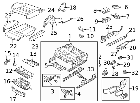 Front Seat Components for 2022 Audi e-tron S #0