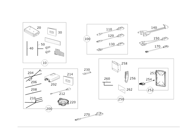 2078200104 - Electrics and Function: Electrical Wiring Harness for Mercedes-Benz Image