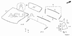 73225TY0003 - : Rubber, Windshield Dam (A) for Acura: NSX Image