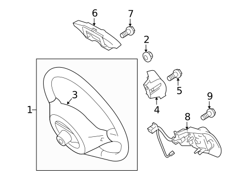 Steering Wheel for 2013 Scion iQ #0