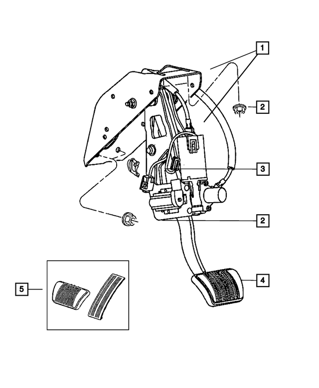 « 52089242AG – Brakes : Réglable Ensemble De Pedale pour Mopar Image »