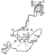 52010234AD - Service Brakes: Brake Tube, Secondary for Mopar Image