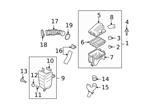 Air Intake for 2009 Pontiac G3 #0