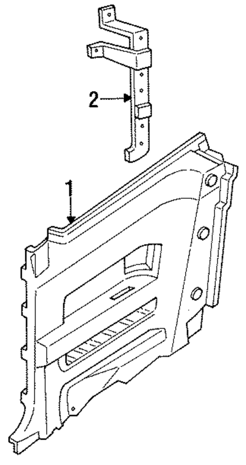Interior Trim - Quarter Panels for 1992 Ford Probe #0