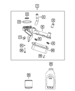 68480745AE - Engine: Engine Oil Filter Adapter for Mopar Image