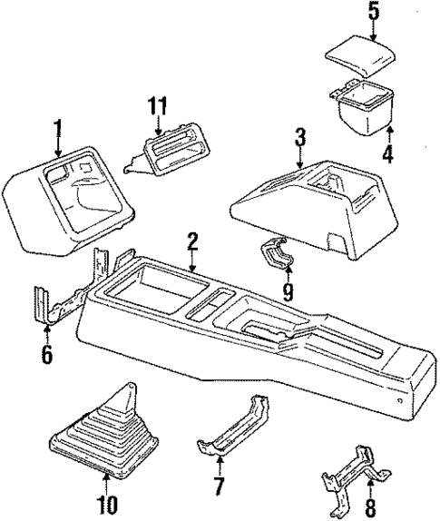 Console for 1988 Mitsubishi Precis #0