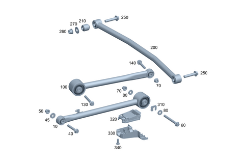 Rear Axle Longitudinal & Transverse Control Arms for 2022 Mercedes-Benz G550 #0