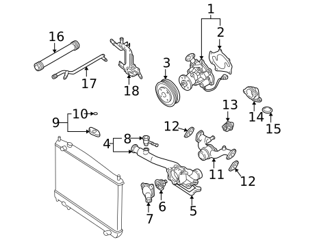 Water Pump for 2004 INFINITI Q45 #0