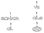 8632834000 - : Emblem for Hyundai: Sonata Image