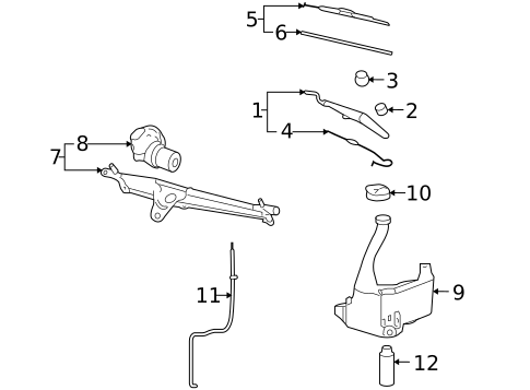 Wiper & Washer Components for 2007 Pontiac Solstice #0