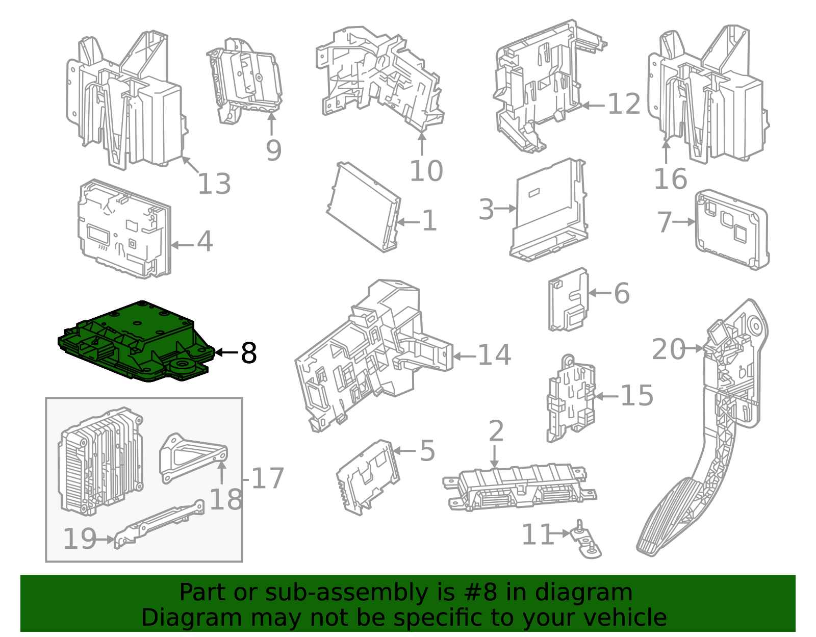2022-2026 GM Lateral Accelerometer Sensor 85532096 | OEM Parts Online