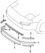 7686417020 - Body: 1993-1995 Toyota MR2 - Spoiler Retainer for Toyota: MR2 Image