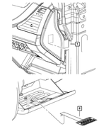 4680610AA - Labels: Air Bag Warning Label for Chrysler: 200, 300, Sebring, Town &amp; Country | Dodge: Avenger, Challenger, Charger, Durango, Grand Caravan, Journey, Ram 1500, Ram 2500, Ram 3500, Viper | Fiat: 500 | Jeep: Grand Cherokee, Wrangler | Ram: 1500, 2500, 3500, C/V | SRT: Viper Image