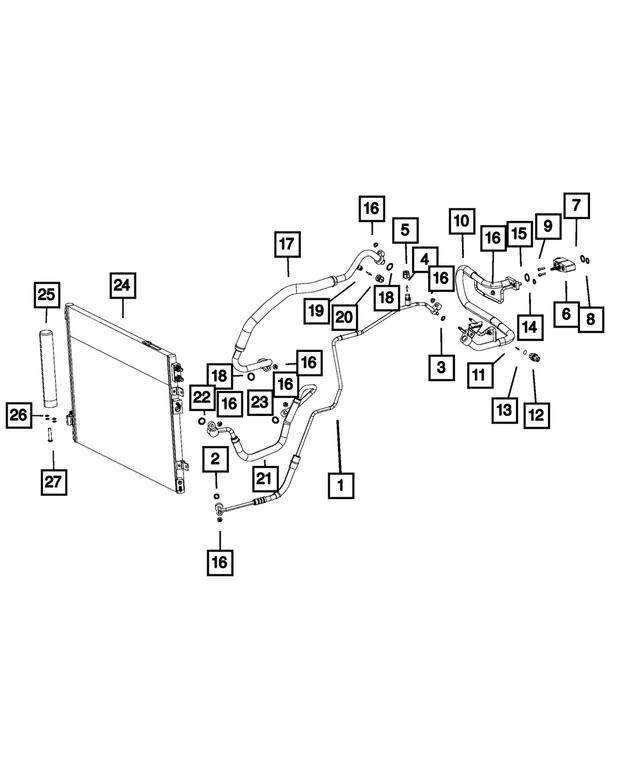68256688AA - Air Conditioners and Heaters: A/c Charge Valve Cap for Mopar Image image