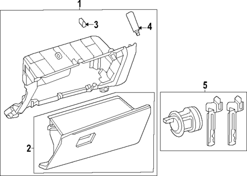 Glove Box for 2025 Toyota Grand Highlander #0