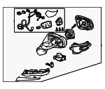8791048F30 - Body: Mirror Assembly for Lexus: RX500h Image