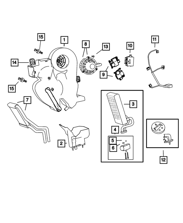 68147013AA - Air Conditioners and Heaters: A/c Expansion Valve Kit for Mopar Image