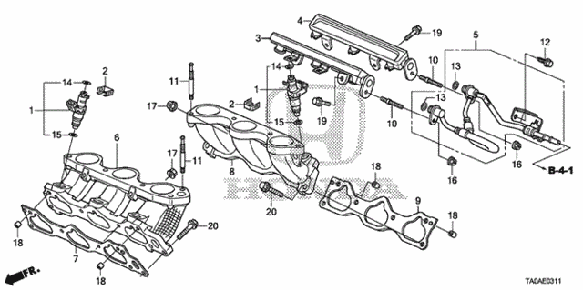Fuel Injector (V6) for 2012 Honda Accord #0