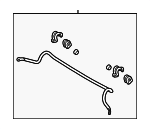 548011G200SJ - Suspension: Stabilizer Bar for Kia: Rio, Rio5 Image