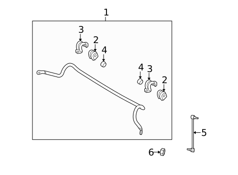 Stabilizer Bar & Components for 2006 Kia Rio5 #0