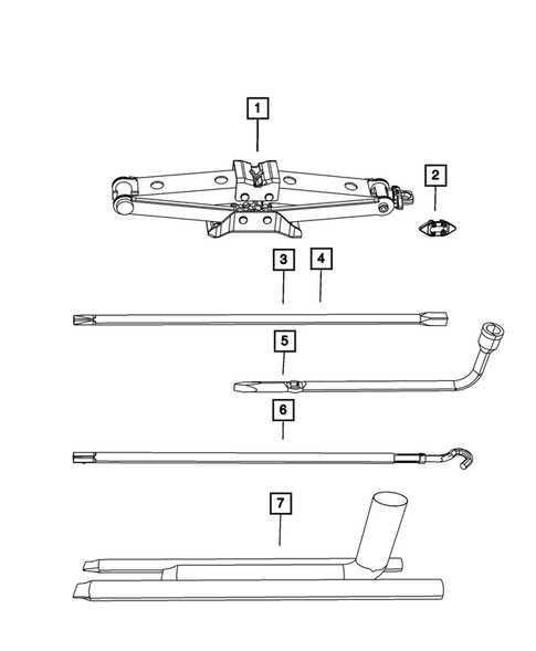 Jack Stowage for 2020 Jeep Gladiator #0