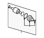 49535D3711 - : Inner Joint Assembly for Hyundai Image