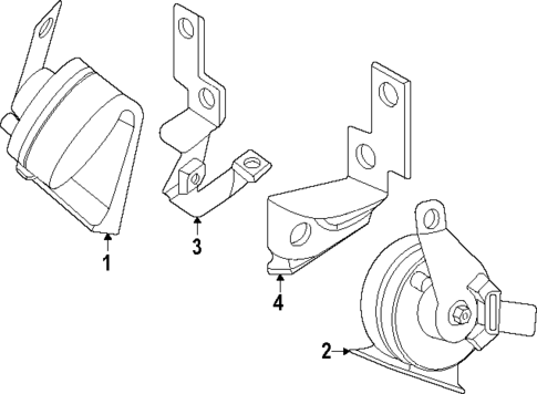 Horn for 2024 Porsche Cayenne #0
