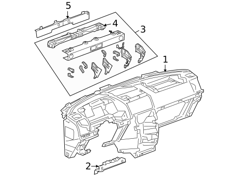 Instrument Panel for 2006 Buick Terraza #0
