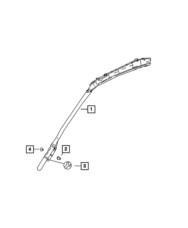 1HD70NCVAA - Glass: Side Curtain Air Bag, Right for Dodge: Sprinter 2500, Sprinter 3500 Image