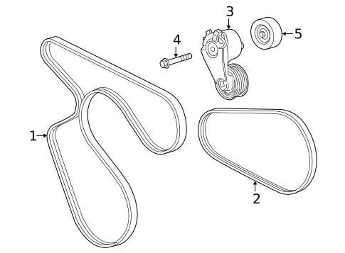Belts & Pulleys for 2018 Chevrolet Express 2500 #0