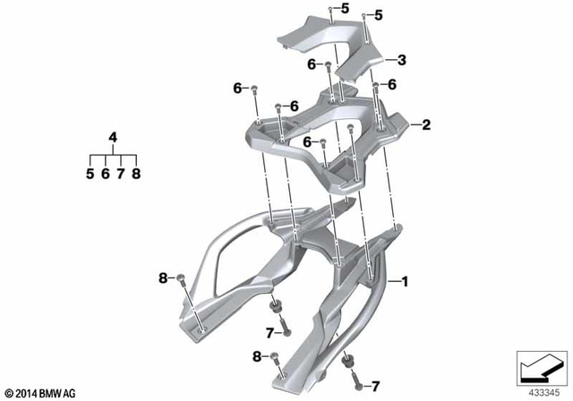7147135132 - Luggage &amp; Storage: Fillister Head Screw - Isa 4X12 for BMW-Motorrad Image