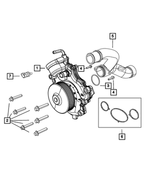 68493359AA - Cooling: Hex Flange Head Bolt for Jeep: Gladiator, Wrangler | Ram: 1500, 1500 Classic Image