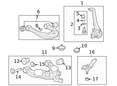Front Suspension for 2004 Toyota Sequoia #1