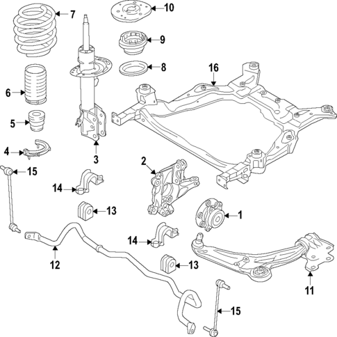 Suspension Components for 2024 Ford Edge #0