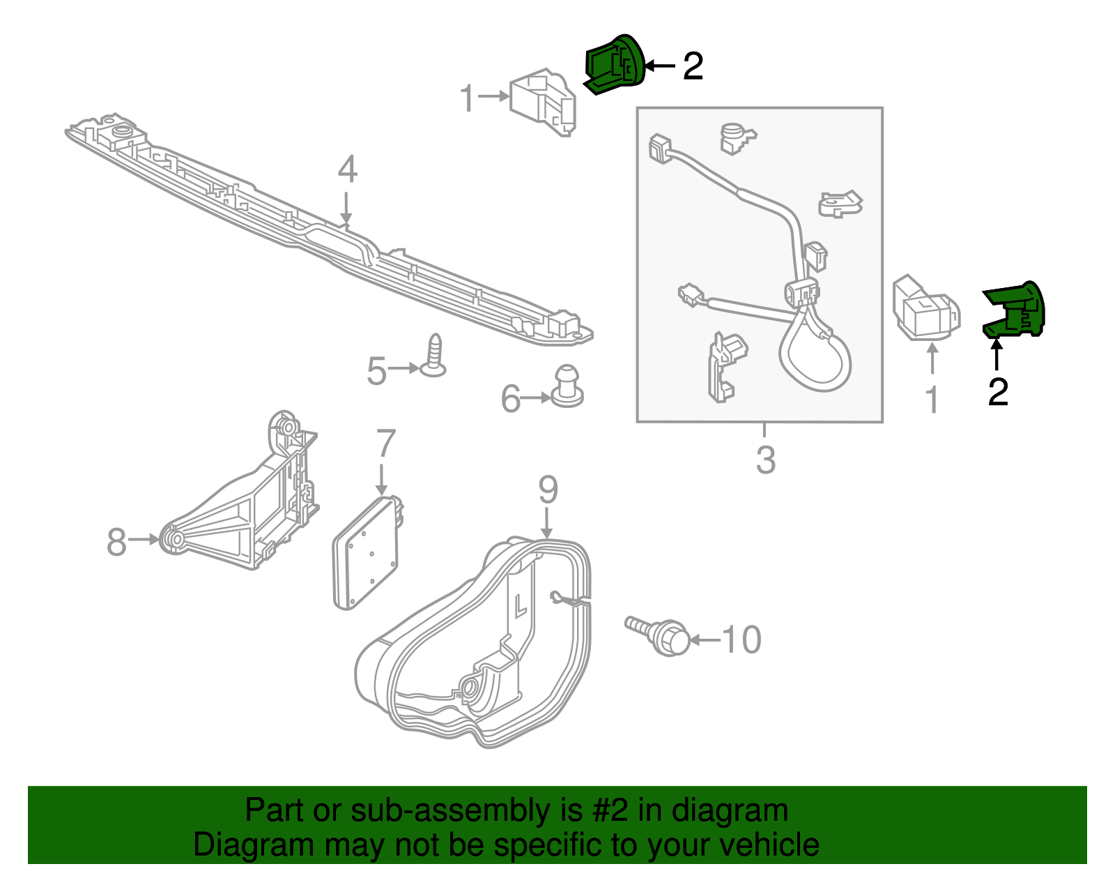 39681-TX4-A01ZX - Cover Assembly Parking Sensor *R561P