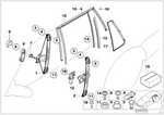 51348194764 - : Window Guide, Right Rear Door for BMW Image